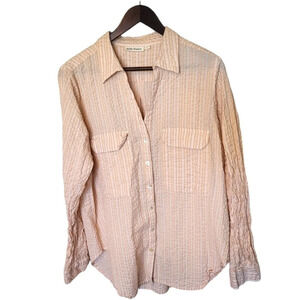 Roller Rabbit Striped Gauzy Button Down Shirt